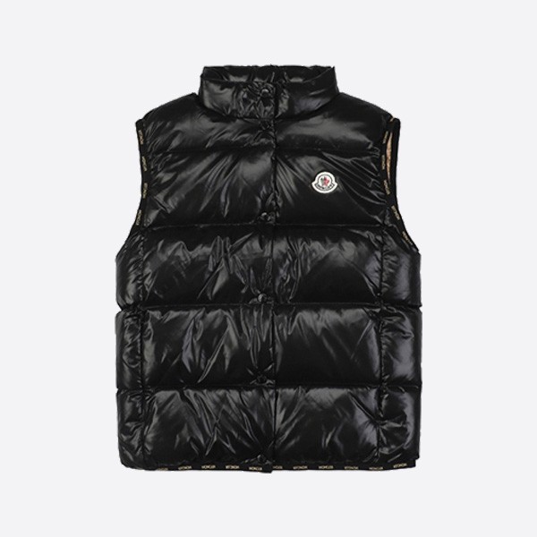 Moncler 24Fw gold letter cuff down black