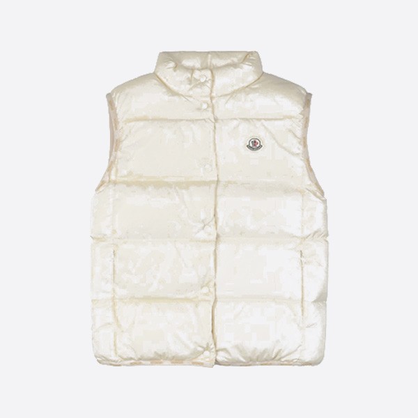 Moncler 24Fw gold letter cuff down white