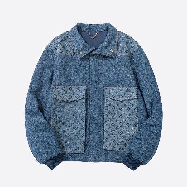 Louis Vuitton Monogram Padded Denim Jacket