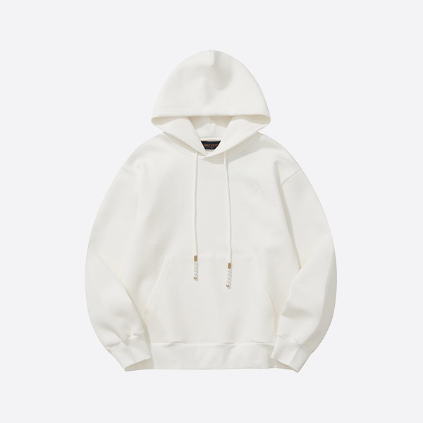 Louis Vuitton Pearl Embroidered Jersey Hoodie in White