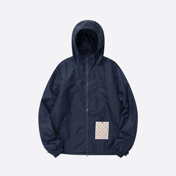 Louis Vuitton Monogram Reversible Nylon Windbreaker in Navy