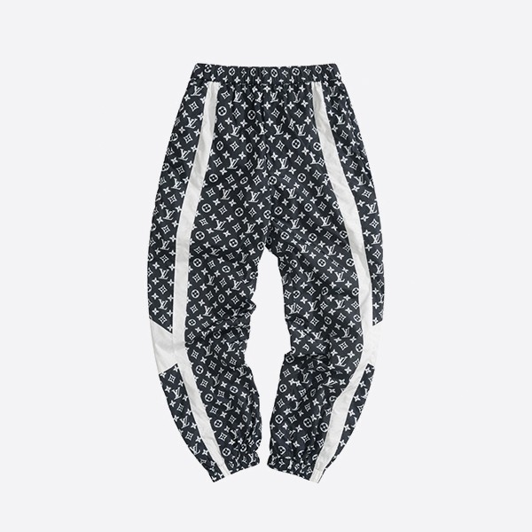 Louis Vuitton Monogram Print Technical Track Pants in Navy