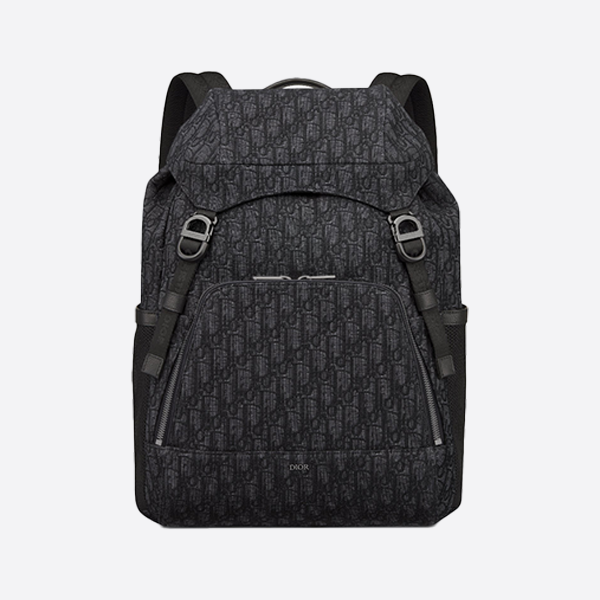 Dior 8 Backpack with Flap, Oblique Jacquard, 1EIBA187YKY_H03E