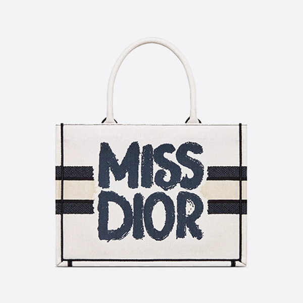 Dior Book Tote Bag Medium Miss Graffiti En M1296ZEZD_M19Q