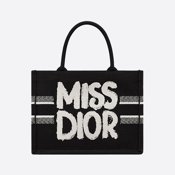 Dior Book Tote Bag Medium Miss Graffiti En M1296ZEZD_M993