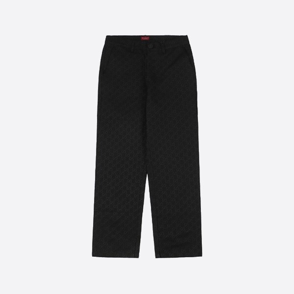 Gucci 24Fw Double G Jacquard Canvas Pants in Black
