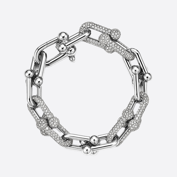 Tiffany HardWear Large Link Bracelet in White 72303695