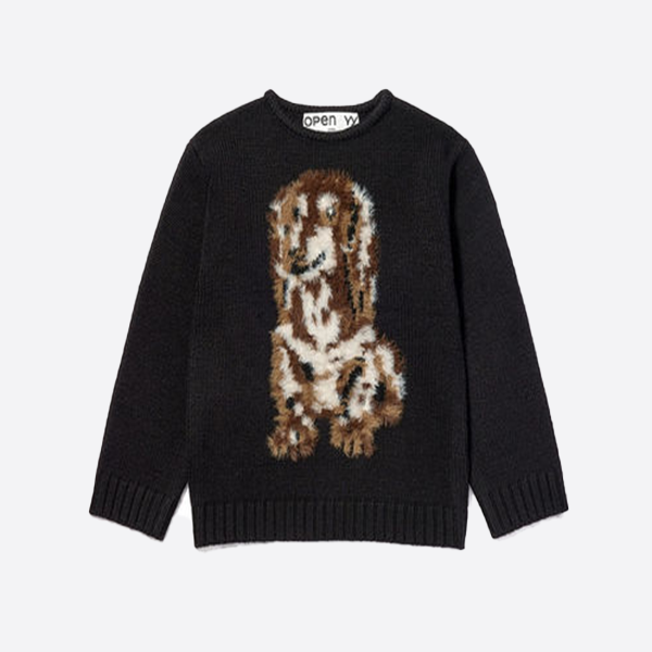 Pet Star Plush Puppy Jacquard Knit Sweater 242731F096018