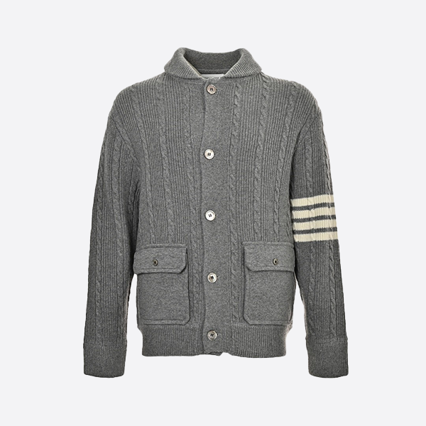 Thom Browne 24Fw Chunky Cable Coat