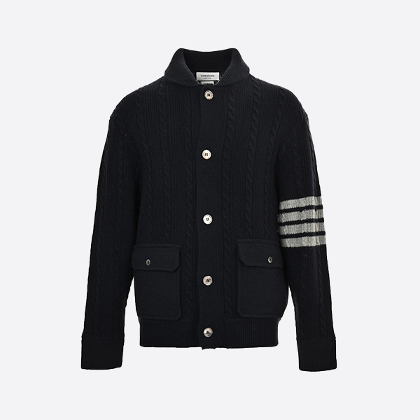 Thom Browne 24Fw Chunky Cable Coat