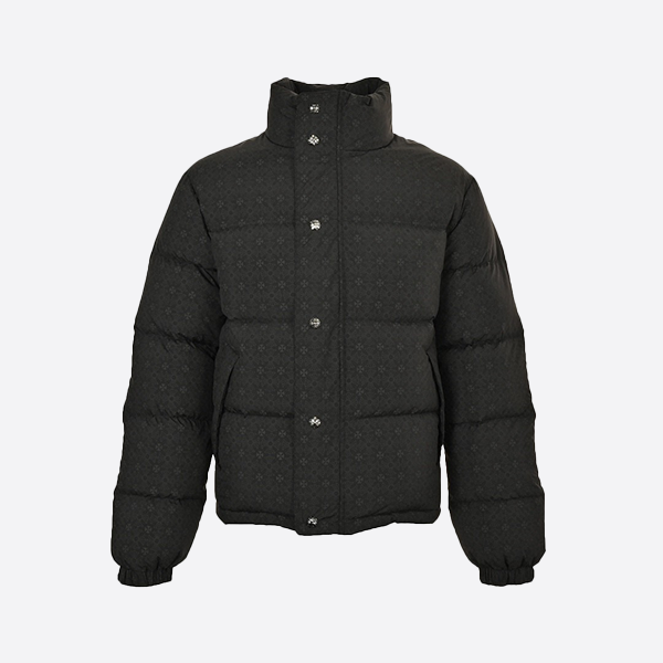 Chrome Hearts 24Fw Dark Pattern Jacquard Down Jacket