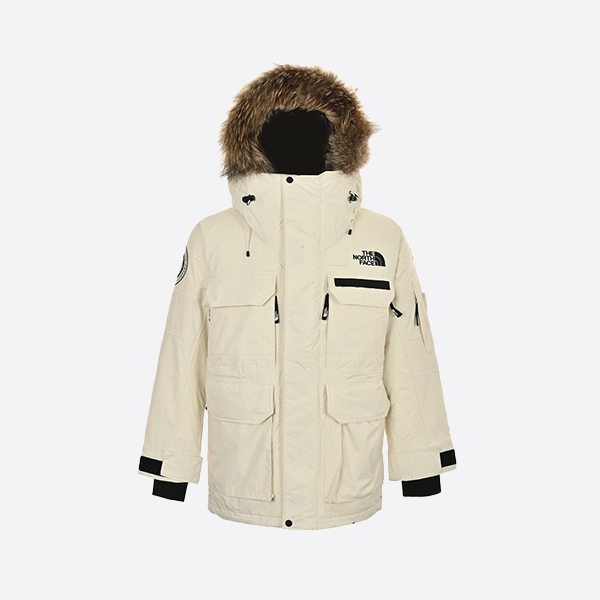 The North Face Polar Joint Multi-Pocket Workwear Down Jacket with Fur Collar