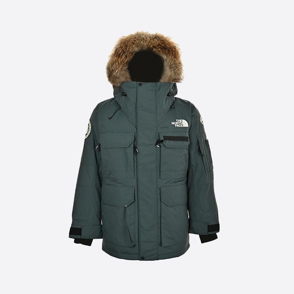 The North Face Polar Joint Multi-Pocket Workwear Down Jacket with Fur Collar
