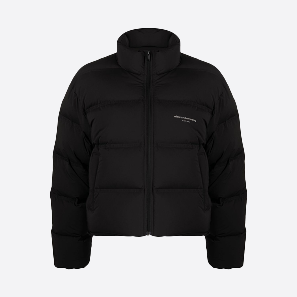 Alexander Wang Fall/Winter New Stand Collar Logo Waist Shorts Down Jacket 1wc4233241