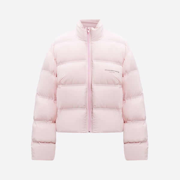 Alexander Wang Fall/Winter New Stand Collar Logo Waist Shorts Down Jacket 1wc4233241