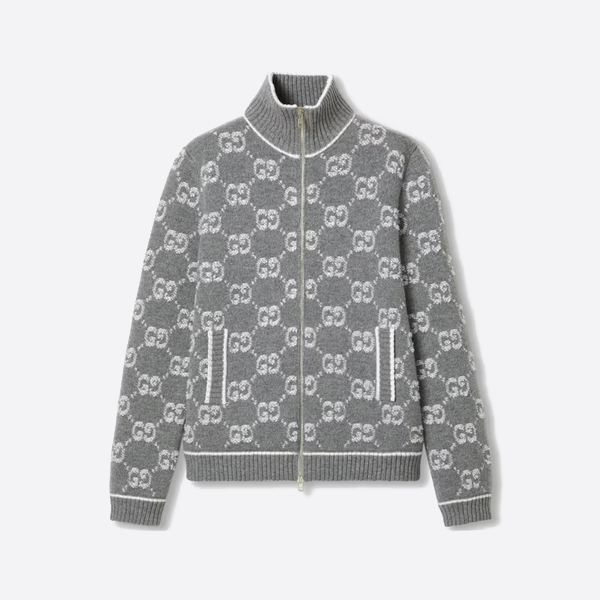 Gucci Limited Edition New Contrast Color Stand Collar Regular Fit Double Zipper Cardigan Jacket 814285 XKCNA 1130