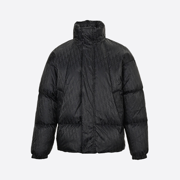 Dior Stand Collar All-Over Print Presbyopia Down Jacket
