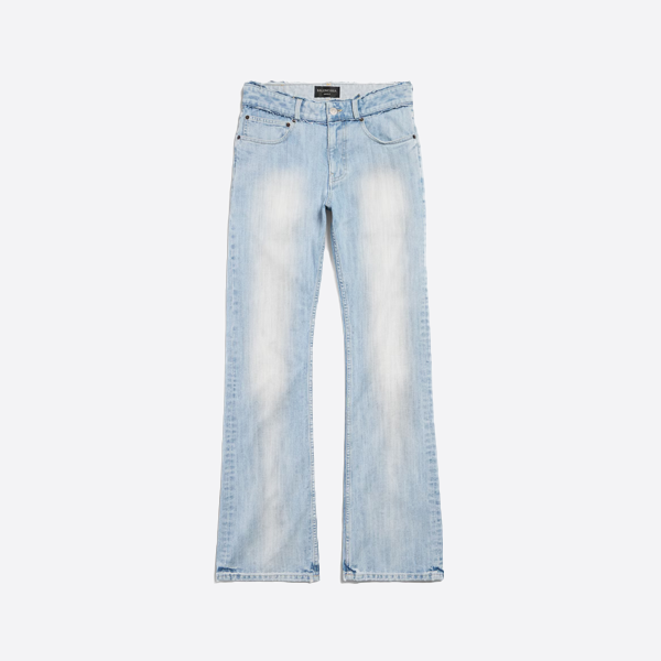 Balenciaga Paris Distressed Light Jeans 814225TRW592540
