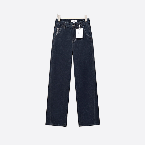 Dior Presbyopia Patchwork Denim Pants