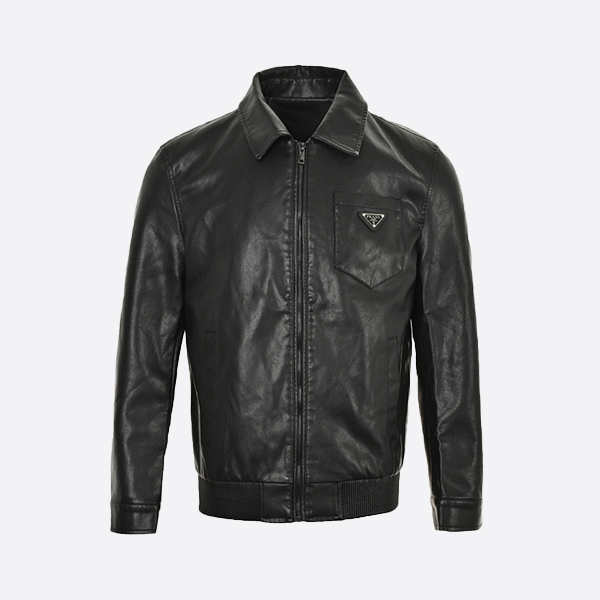 Prada Triangle Leather Jacket 60288