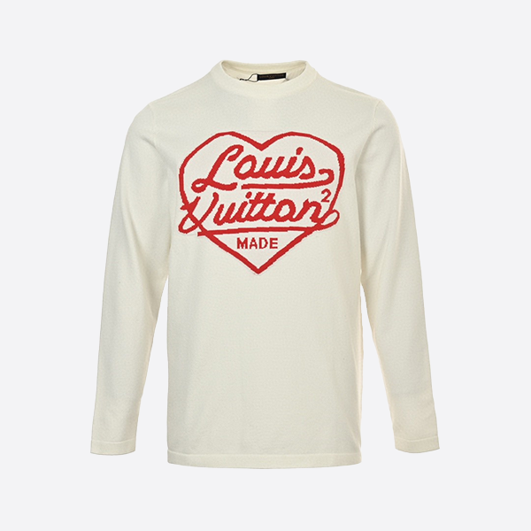 Louis Vuitton 24Fw Love Jacquard Logo Sweater