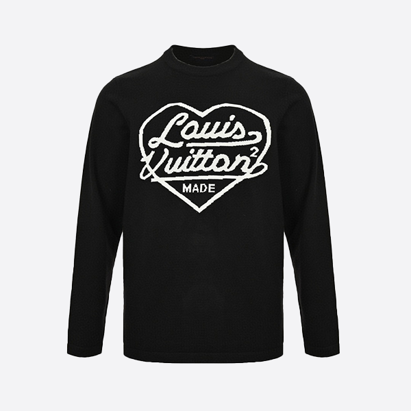 Louis Vuitton 24Fw Love Jacquard Logo Sweater