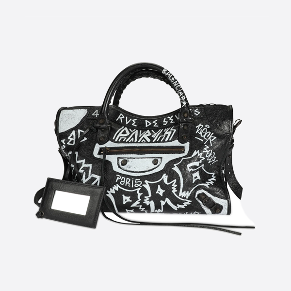 Balenciaga Handmade Graffiti Handbag 505550-1090-Z-535269
