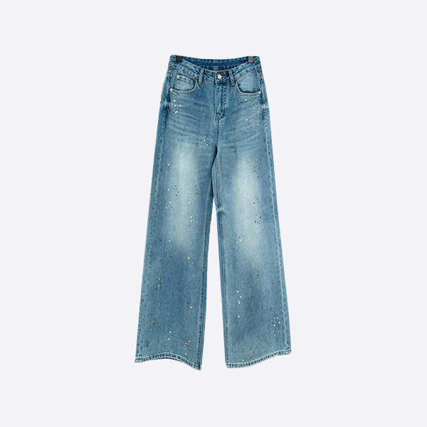 Loewe Diamond Gradient Straight Leg Jeans