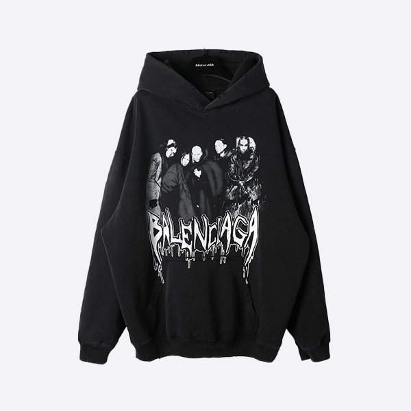 Balenciaga Paris Band Portrait Hoodie 24SS