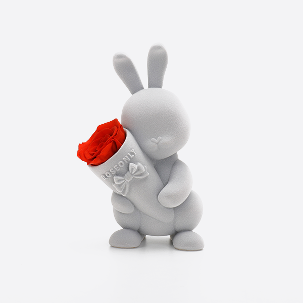 Rose Only Sweetheart Rabbit Preserved Flower Doll