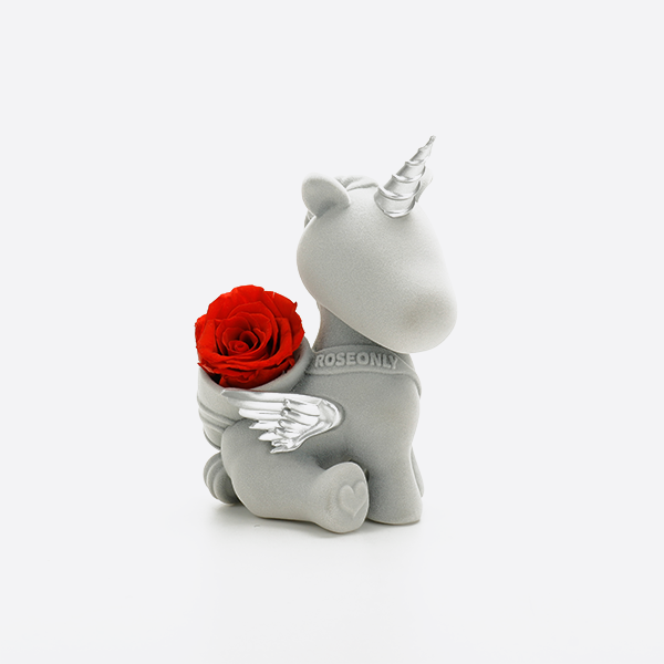 Rose Only Sweetheart Unicorn Preserved Flower Doll