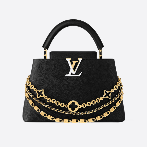 Louis Vuitton Capucines Black 3-in-1 Chain Bag M12345