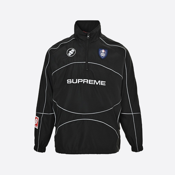 Supreme 24FW 3M Reflective Stripe Half-Zip Pullover Jacket