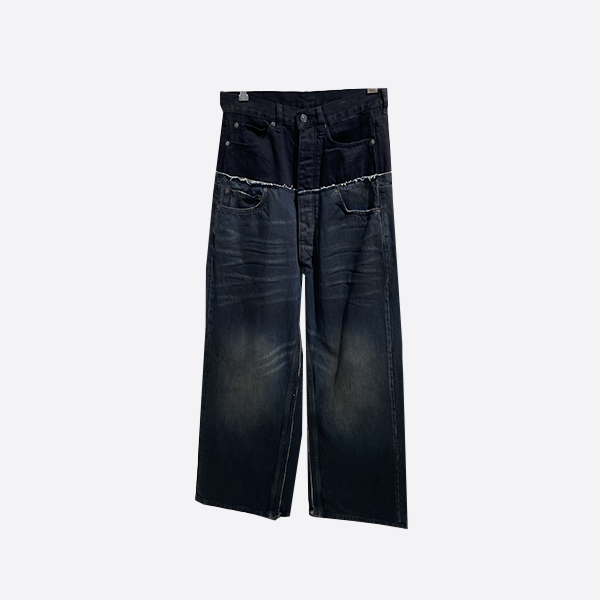 Balenciaga Layered Patchwork Jeans