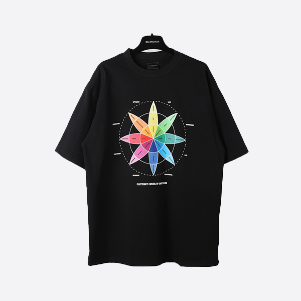 Balenciaga Compass Color Card Short Sleeve