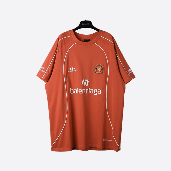 Balenciaga Manchester United co-branded jersey T-shirt in red