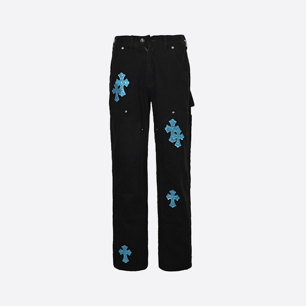 Chrome Hearts Starry Leather Cloth Jeans