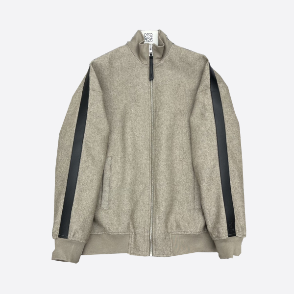 Loewe stand collar jacket zip-up coat