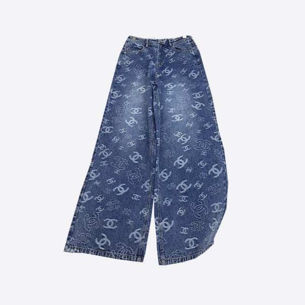 Chanel Heavy Print Jeans