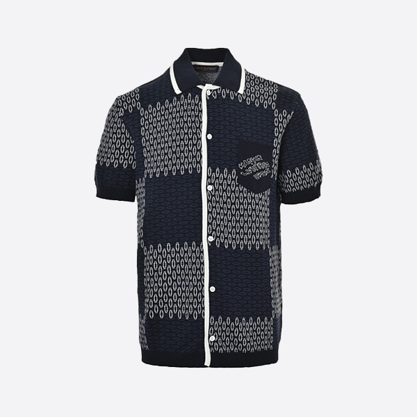 Louis Vuitton Spring/Summer 2025 Checkerboard Knit Cardigan, Short Sleeve
