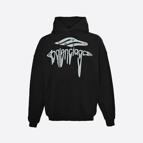 Balenciaga 3M Art Letter Print Hooded Sweatshirt