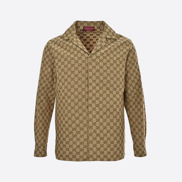 Gucci 2025 Spring/Summer Jacquard Lapel Cardigan Jacket in Brown