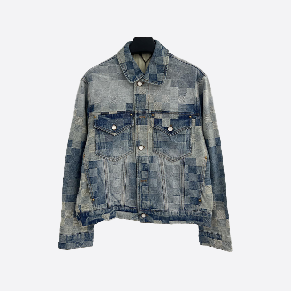 Louis Vuitton 2024 Spring/Summer Checkerboard Denim Jacket