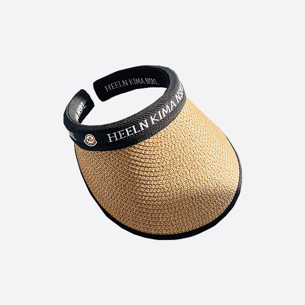 Moncler straw hat, hollow top sun hat