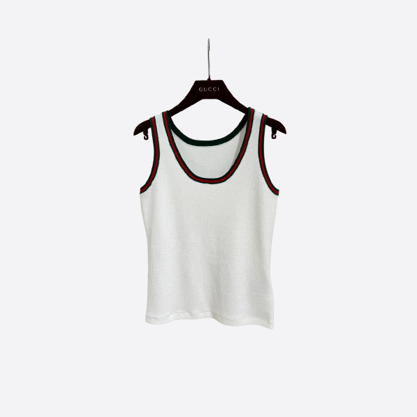 Gucci white wool vest