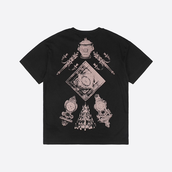 Givenchy Hubert Object Print Cotton T-Shirt in Black