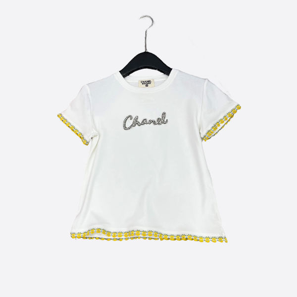 Chanel Vintage Series Hand-Beaded Short Sleeve T-Shirt
