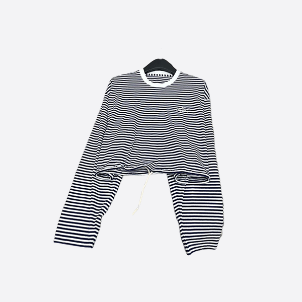 Prada Drawstring Short Sleeve Polo Tee