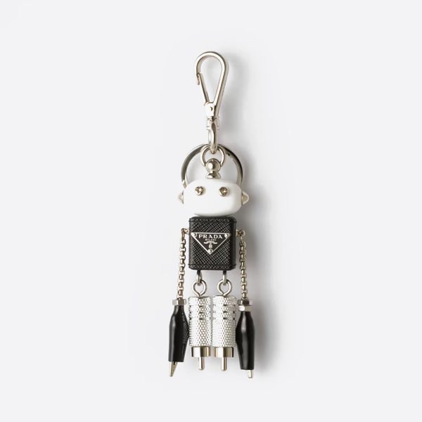 Prada Robot Saffiano Leather Bag Charm 2TR101_UYY_F0H7