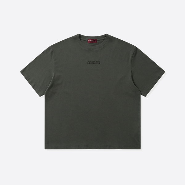 Gucci logo embroidered short sleeves
